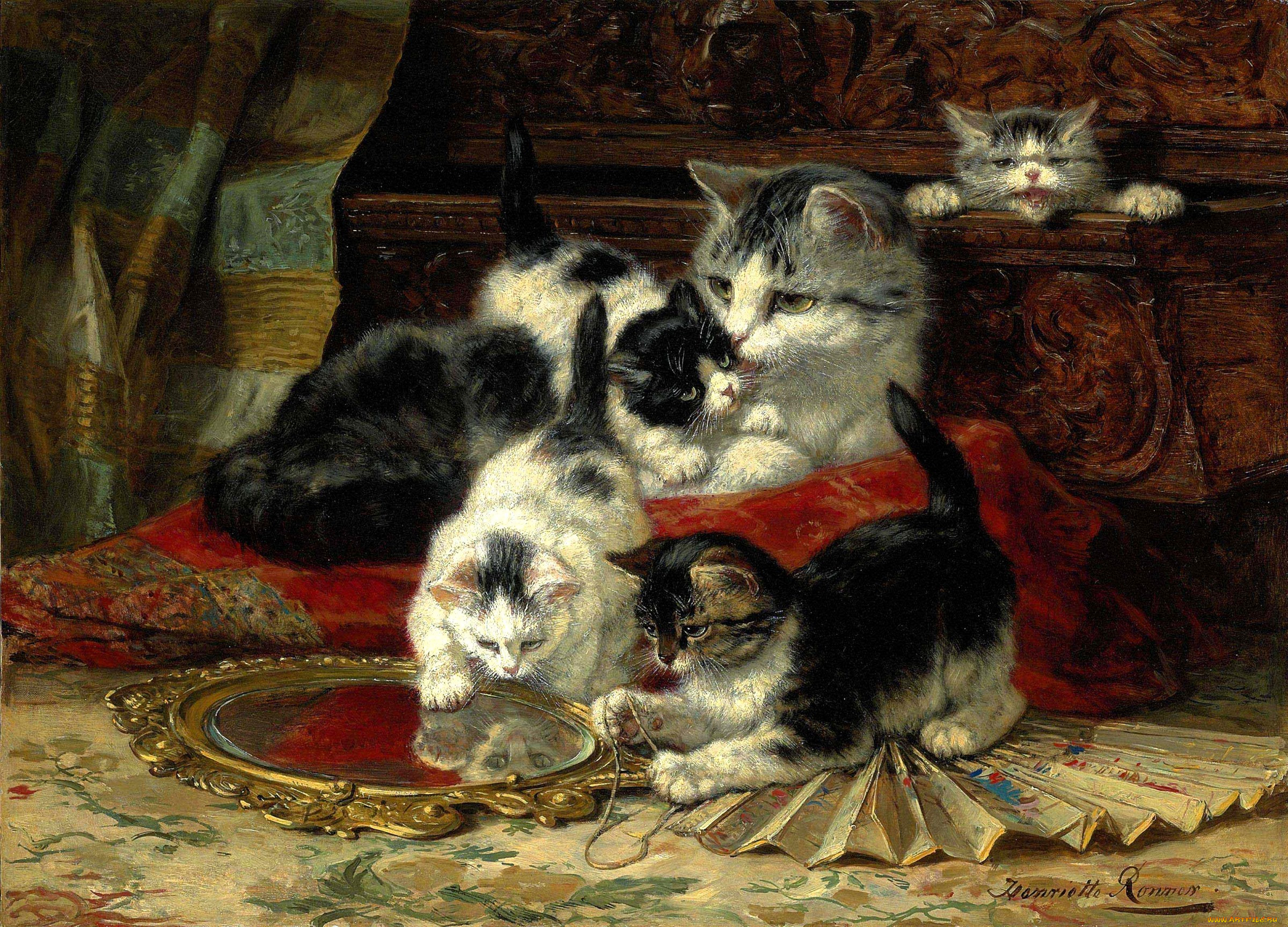henriette ronner-knip, , , , , 